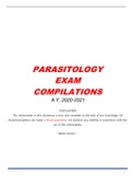 PARASITOLOGY EXAM COMPILATIONS QUESTION ANDANSWERS