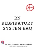 RN Respiratory System EAQ