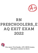 RN Preschoolers_EAQ EXIT EXAM 2022