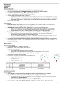 Samenvatting  biomoleculen en metabolisme