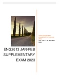 ENG2613 EXAMINATION (SUPPLEMENTARY)2023  17 JANUARY