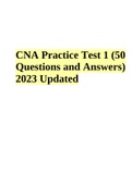 CNA Practice Test 1 (50 Questions and Answers) 2023 Updated