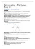 Complete samenvatting (alle problemen) - The Human Body