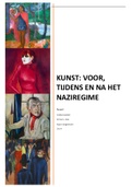 Profielwerkstuk kunst voor, tijdens en na het naziregime (cijfer 9,3)