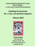 Nieuwe (2023) samenvatting Privaatrecht van Buchem-Spapens - 14e druk Hele boek met lesaantekeningen en boek-screenshots