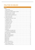 Samenvatting politiek en beleid, 1ste jaar sociaal werk (geslaagd in 1ste zit, 14/20)