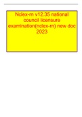 Nclex-rn v12.35 national council licensure examination(nclex-rn) new doc 2022/2023