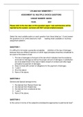 LPL 4802 - LAW OF DAMAGES - 2021 ASSIGNMENT 2.