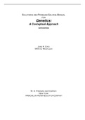 SOLUTIONS AND PROBLEM-SOLVING MANUAL FOR Genetics: A Conceptual Approach SIXTH EDITION