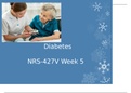 NRS 427V WEEK-5 COMMUNITY TEACHING PLAN COMMUNITY PRESENTATION DIABETES.