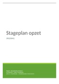 Stageplan opzet.