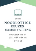 Noodlottige Keuzes t/m H14 samenvatting Latijn Ovidius Metamorphoses