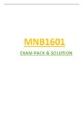 MNB1601 EXAM PACK & SOLUTION