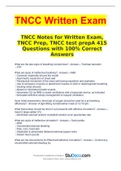 TNCC Written Exam - Exams with their 100% correct answers