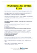 TNCC Written Exam 1 - Exams with their 100% correct answers