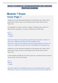 MATH 110 MODULE 7 EXAM QUESTIONS AND ANSWERS PORTAGE LEARNING