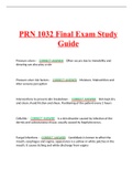 PRN 1032 Final Exam Study Guide