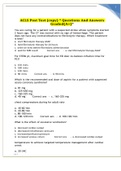 ACLS Post Test (copy) * Questions And Answers Graded (A+)*