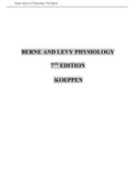 Berne and Levy Physiology 7th Edition Koeppen Test Bank 