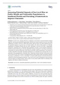 Assessing Potential Impacts of Sea Level Rise on Public Health and Vulnerable Populations in Southeast Florida and Providing a Framework to Improve Outcomes