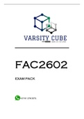 FAC2602 Assignment 1 & 2 Semester 2 2022