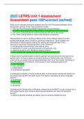 2023 LETRS Unit 1 Assessment Guaranteed pass 100%correct (solved) What is one important distinction between the Four-Part Processing Model for Word Recognition and the Three Cueing Systems model?