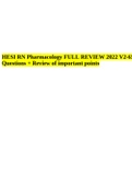 HESI RN PHARMACOLOGY V2 ACTUAL EXAM QUESTIONS AND ANSWERS