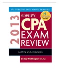 Wiley CPA Exam Review 2013, Auditing and Attestation