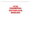ATI RN FUNDAMENTALS PROCTORED EXAM (Questions And Answers)LATEST UPDATE 2023