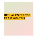 HESI A2 ENTRANCE EXAM 2022-2023
