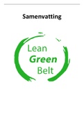 Uitgebreide samenvatting Lean Green Belt