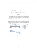ES196 - Statics and Structures - Week 8 Practise Questions and Solutions - University of Warwick