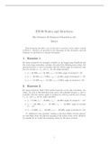 ES196 - Statics and Structures - Week 6 Practise Questions and Solutions - University of Warwick