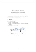 ES196 - Statics and Structures - Week 4 Practise Questions and Solutions - University of Warwick