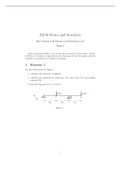 ES196 - Statics and Structures - Week 3 Practise Questions and Solutions - University of Warwick