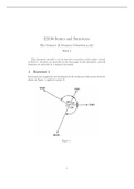 ES196 - Statics and Structures - Week 2 Practise Questions and Solutions - University of Warwick