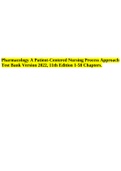 Pharmacology A Patient-Centered Nursing Process Approach Test Bank Version 2022, 11th Edition 1-58 Chapters.