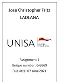 2021 LADLANA MARKED ASSIGNMENT 1 (85%)