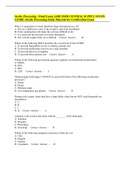 Sterile Processing - Final Exam, IAHCSMM CENTRAL SUPPLY STUDY GUIDE, Sterile Processing Study Material for Certification Exam