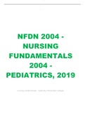 NFDN 2004 - NURSING FUNDAMENTALS 2004 - PEDIATRICS, 2019