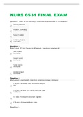 NURS 6531 FINAL EXAM   Question 2.   Which of the following is a potential acquired cause of thrombophilia?  Question 3 Phalen’s test, 90°wrist flexion for 60 seconds, reproduces symptoms of:	  Ulnar tunnel syndrome   Carpal tunnel syndrome   Tarsal tunne