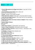 HIEU 201 LU Exam Questions with correct Answers