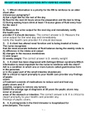 HESI RN EXIT EXAM/HESI EXIT RN EXAM/RN HESI EXIT EXAMS (BUNDLE) 100% CORRECT FINAL EXAMS WITH V1-V5 QUESTIONS AND ANSWERS GRADED A+.....BEST EXAM PREP QUESTIONS AND ANSWERS A+ GUARANTEED