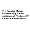 Test Bank for Maders Understanding Human Anatomy and Physiology 8th Edition Susannah-Nelson