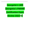 Georgette's LMR; Georgette's PMHNP Certification Exam Review 2023 V2.