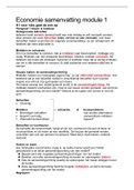 Samenvatting Economie 4-5 havo module 1 