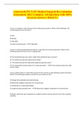 (Answered) PN VATI Medical Surgical Re-evaluation Assessment, 2022 Complete. All Questions with 100% Accurate answers. Rated A+.