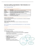 HBO-V/G&T Samenvatting Leerdoelen KT2.2 Gezondheidsbevordering & Preventie 2022-2023 lj. 1 SAXION