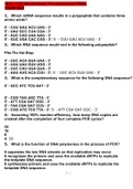 WGU C785 BIOCHEMISTRY PREASSESSMENT FINAL EXAM QUESTIONS AND ANSWERS GRADED A+