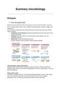 Summary Microbiology All Driessen's lectures!